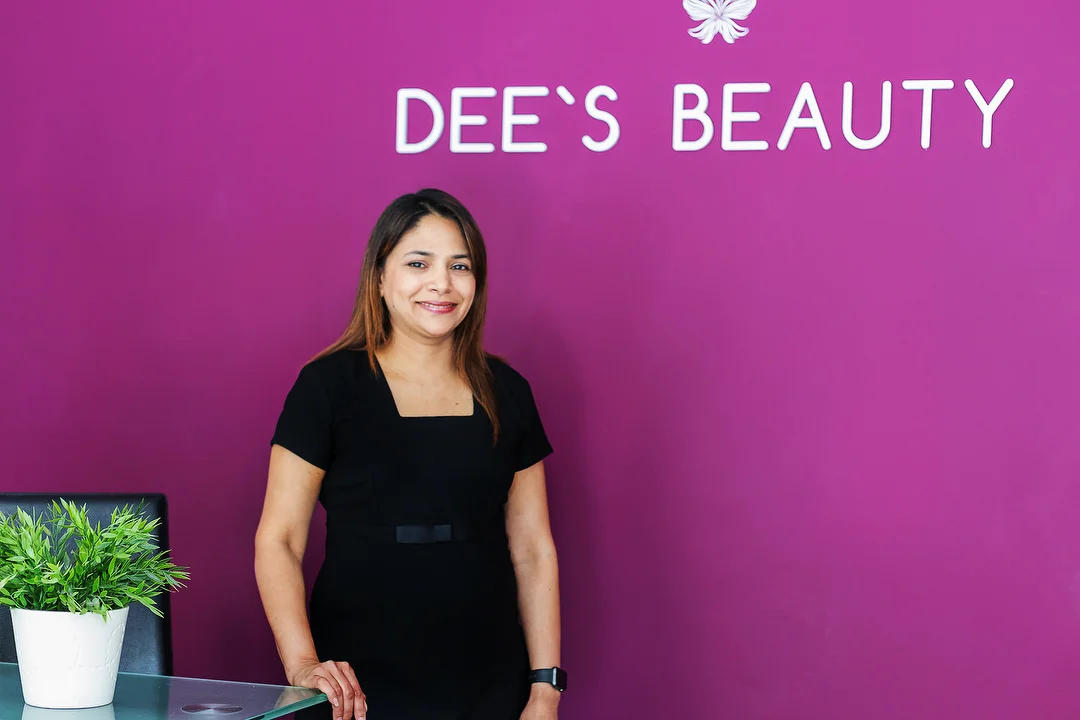 Dee Govind and Dee’s Beauty salon interior in Wembley HA9